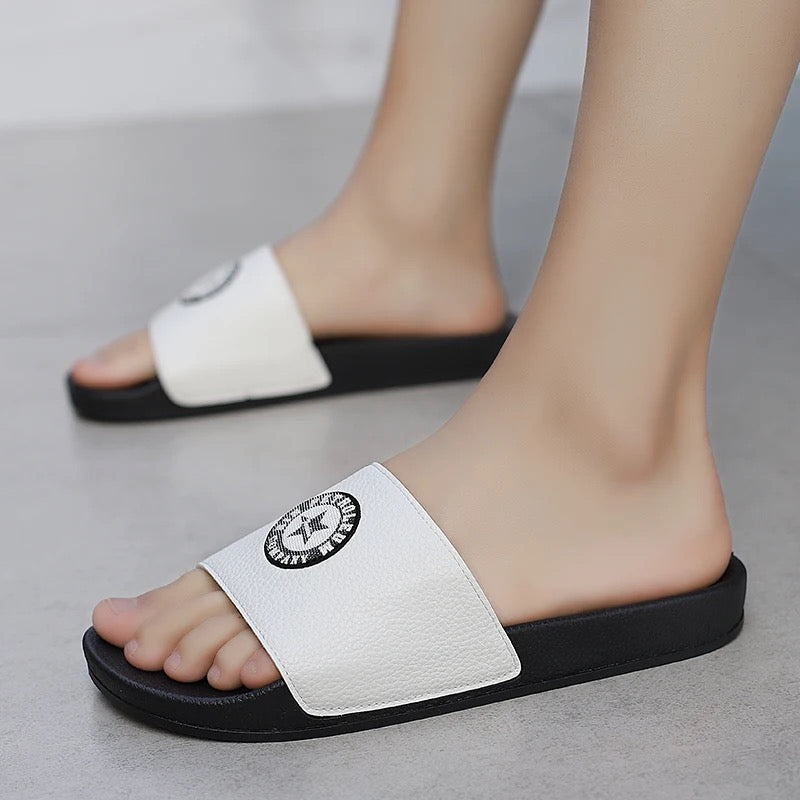 Men Star White Slides SB-5800