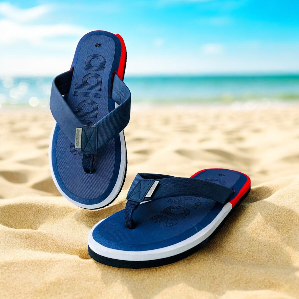 New Stylish ADS Blue-Red FlipFlop ( FF-003 )