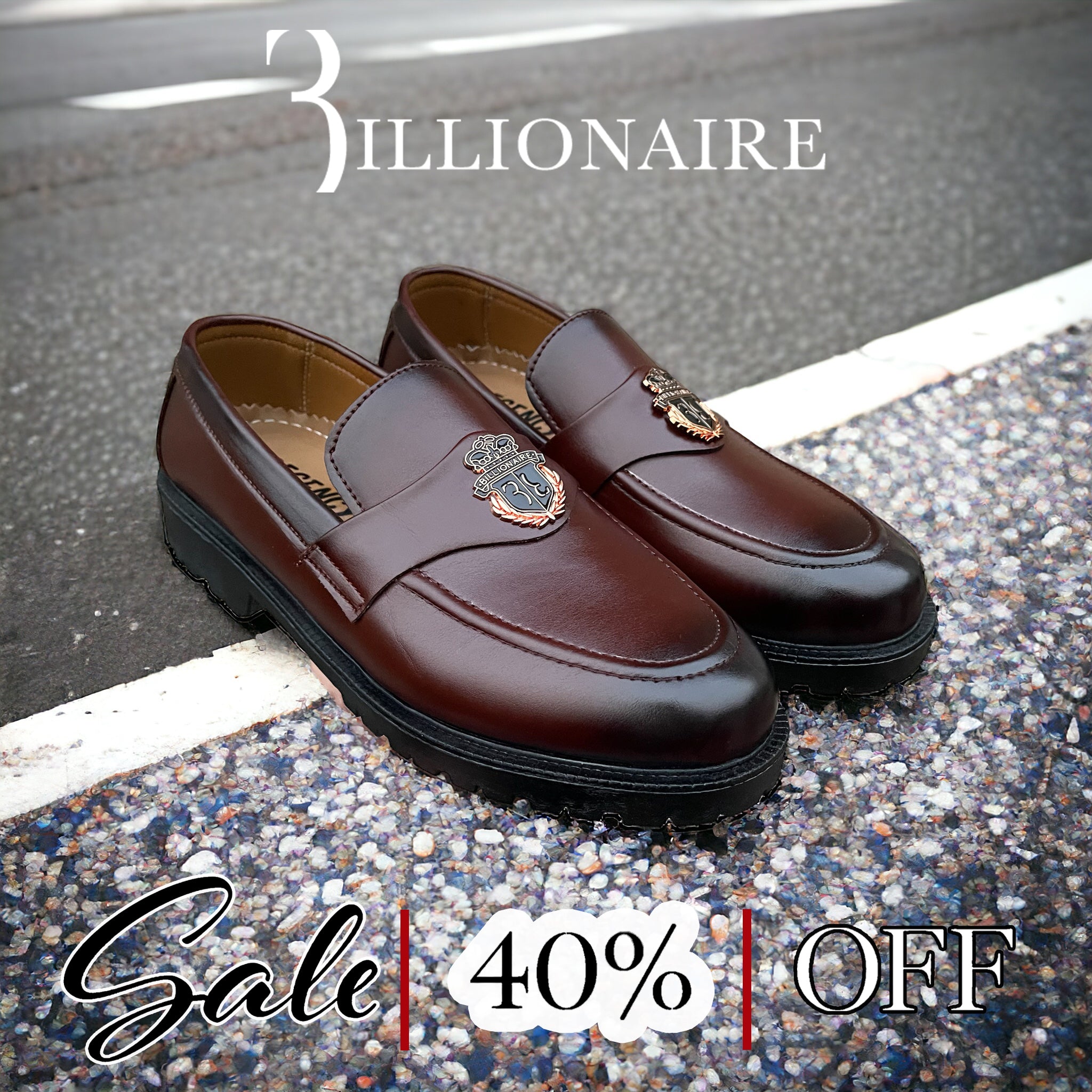 Brown Billionaire Patent Loafers BL-700