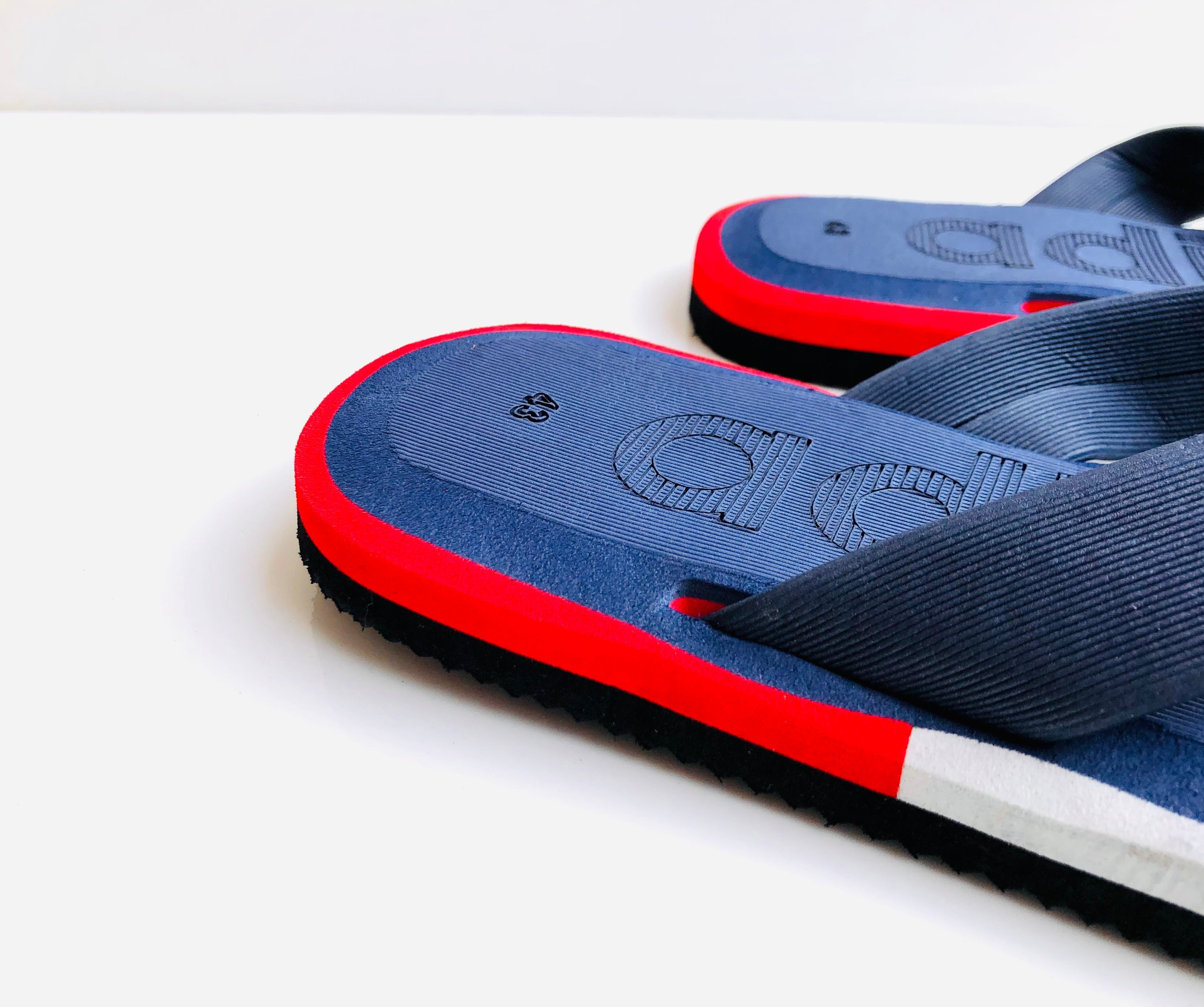 New Stylish ADS Blue-Red FlipFlop ( FF-003 )