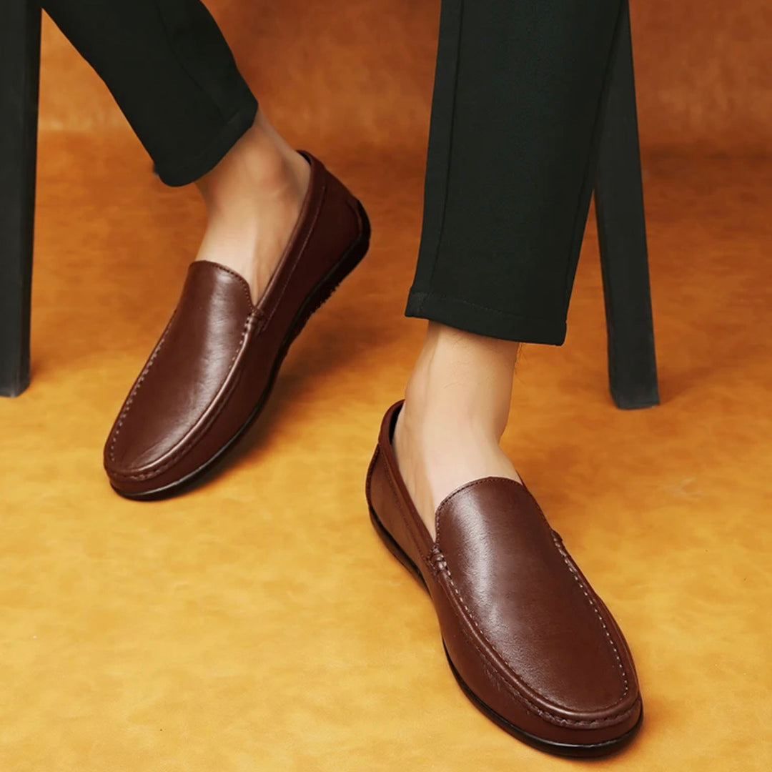 NEW GRACE REPUBLIC MEN LOAFER BROWN  ( SS-80 )