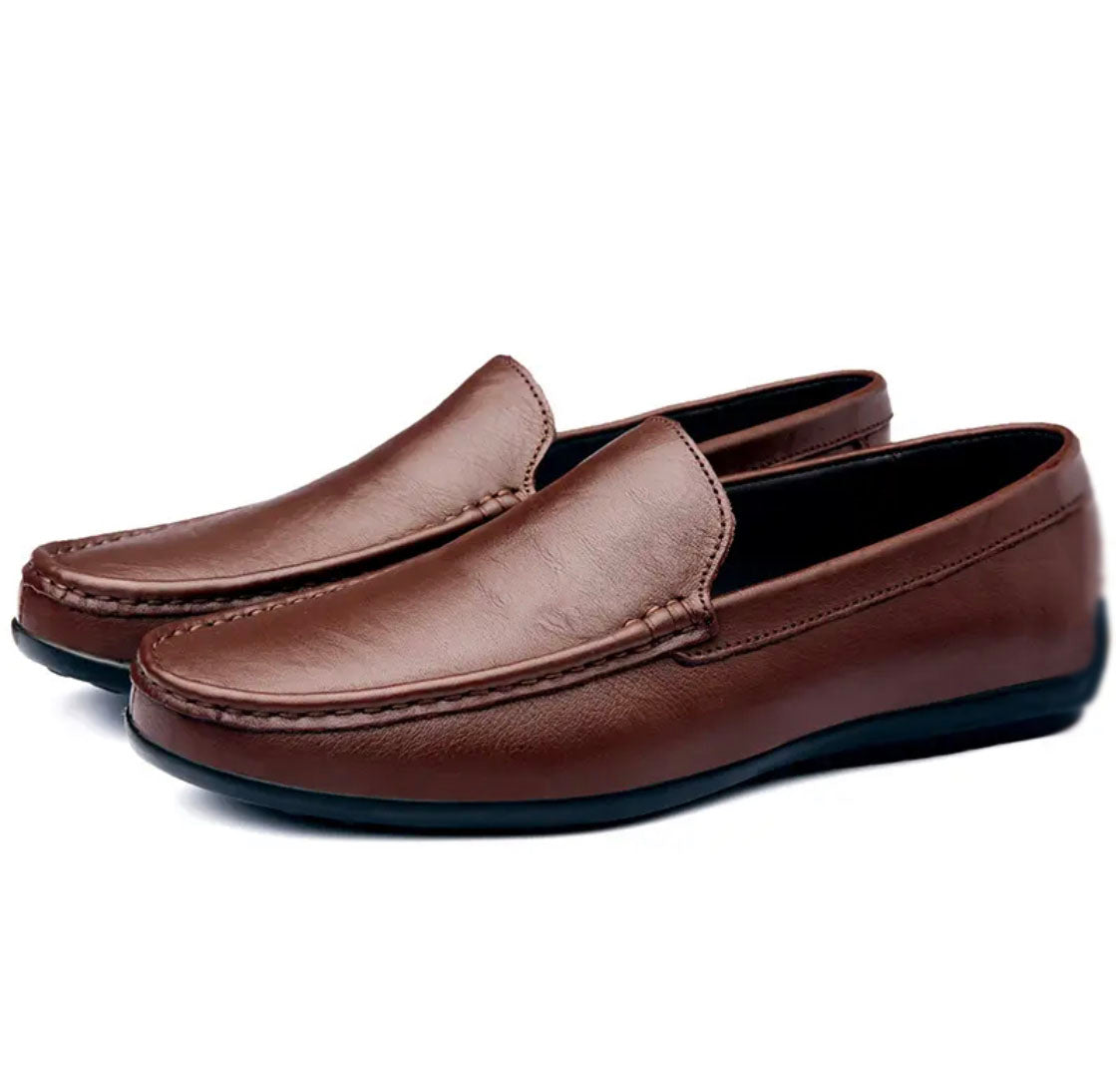 NEW GRACE REPUBLIC MEN LOAFER BROWN  ( SS-80 )