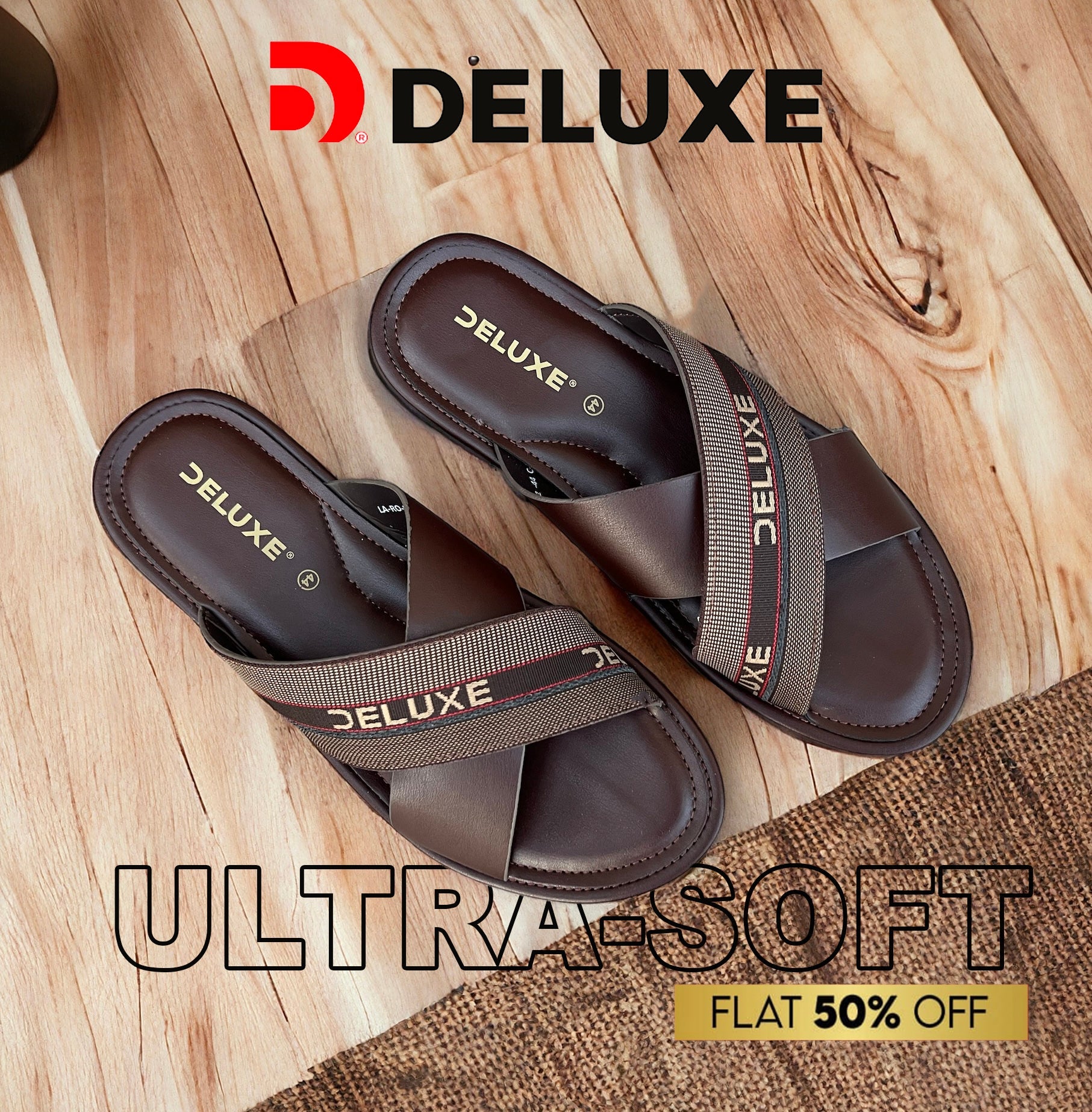 New Brown Cross - Deluxe Softy Chappal - CD1