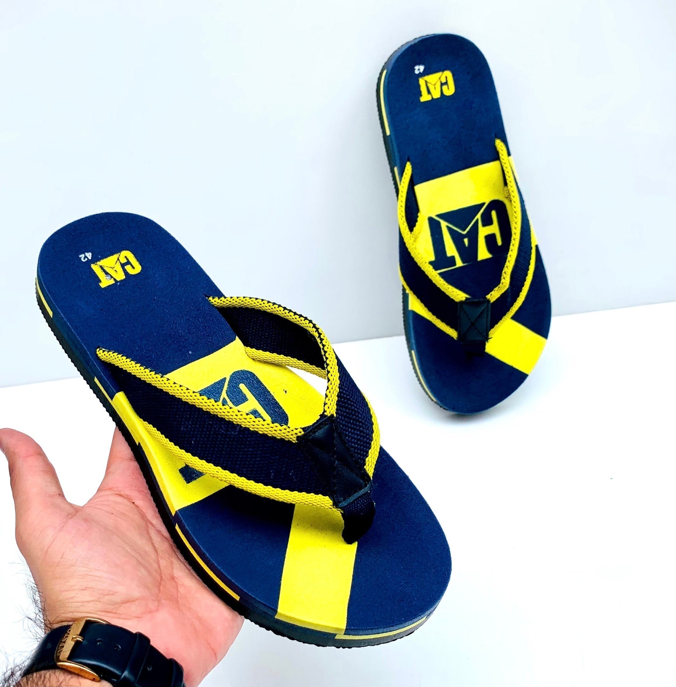 C-A-T Blue-Yellow  FlipFlop ( FF-010 )