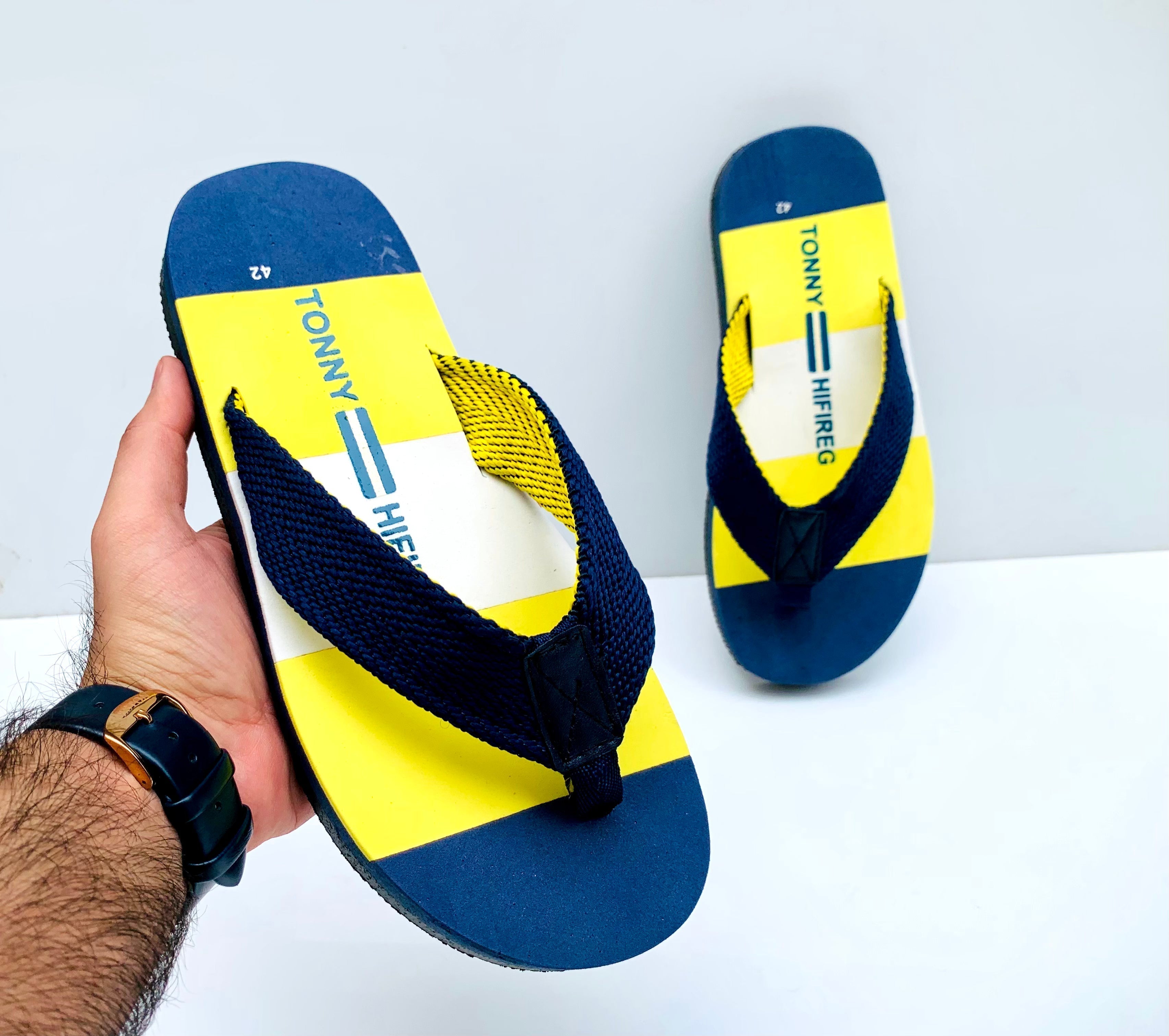 Tonny Yellow-Blue  FlipFlop ( FF-009)