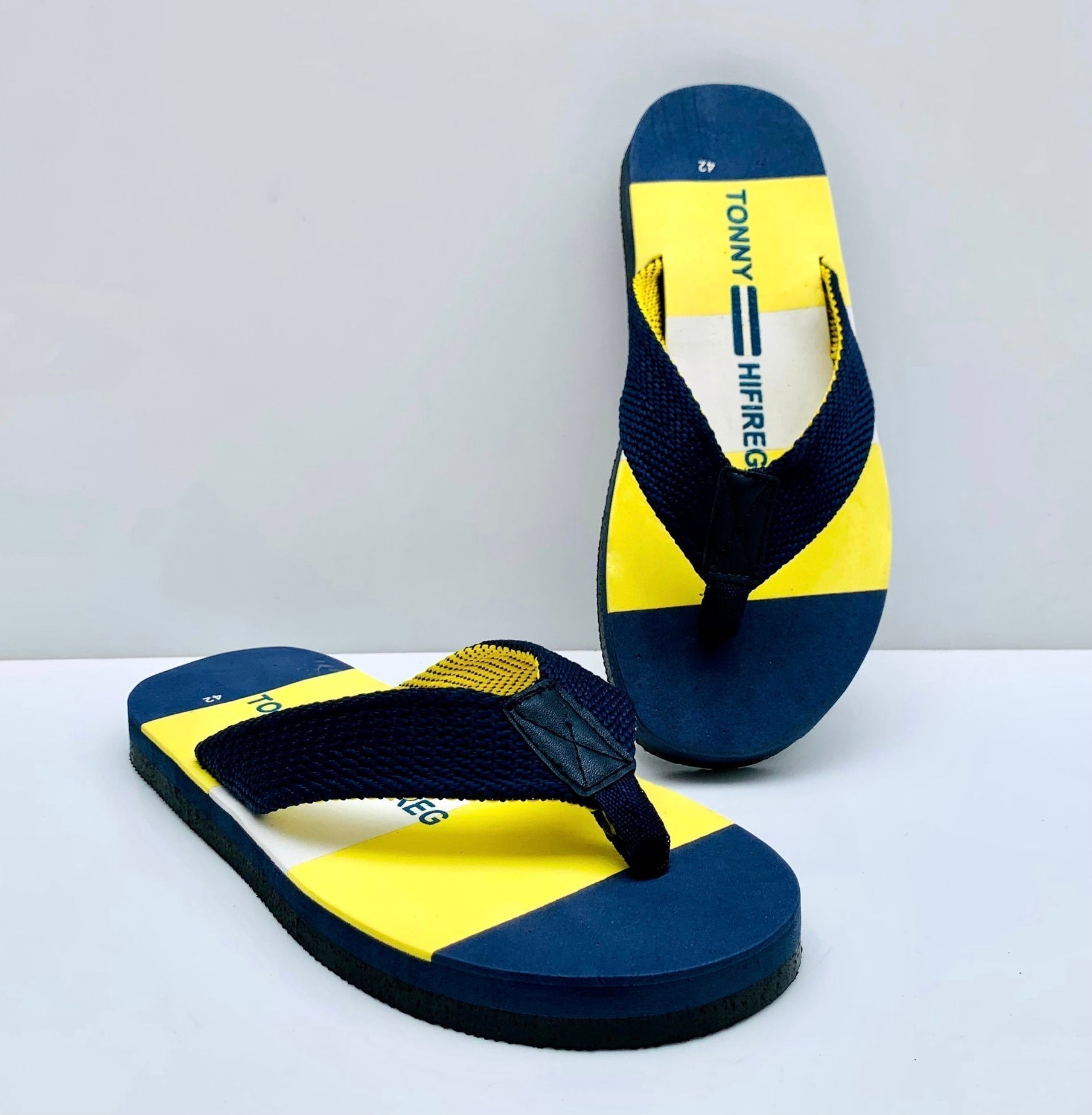 Tonny Yellow-Blue  FlipFlop ( FF-009)